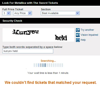 TicketMaster Redesign