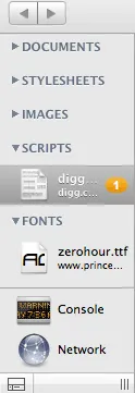 Web Inspector Navigation